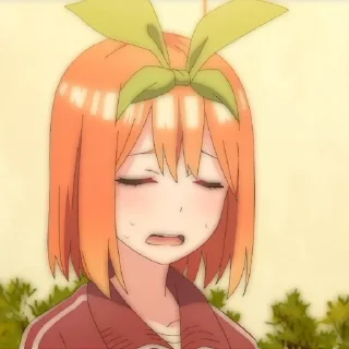 🍊 emoji Nakano Yotsuba: @yukiesticker Telegram sticker 19 of 55