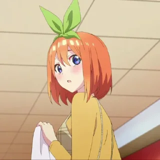 🍑 emoji Yotsuba Nakano @URKAWAIIWAIFU Telegram sticker 17 of 34