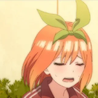 🍊 emoji Nakano Yotsuba: @yukiesticker Telegram sticker 22 of 55
