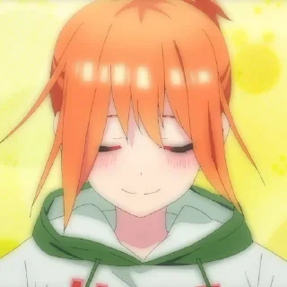 🍊 emoji Nakano Yotsuba: @yukiesticker Telegram sticker 7 of 55