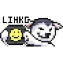 🙂 emoji LIHKG Husky Animated (Unofficial) Telegram sticker 23 of 30