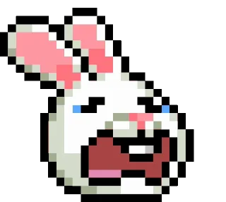 😭 emoji LIHKG Rabbit Animated (Unofficial) Telegram sticker 21 of 42