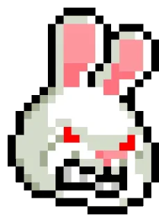 😡 emoji LIHKG Rabbit Animated (Unofficial) Telegram sticker 13 of 42
