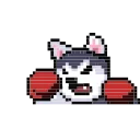 🤛 emoji LIHKG Husky Animated (Unofficial) Telegram sticker 22 of 30