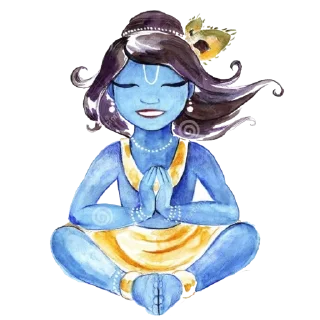 🙏 emoji Lord Krishna Telegram sticker 20 of 75