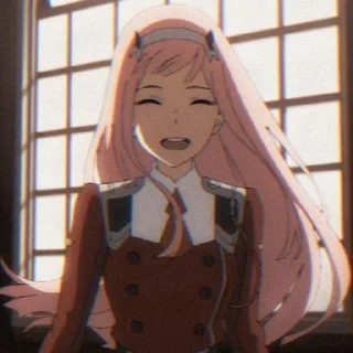 😆 emoji Zero two Telegram sticker 6 of 25