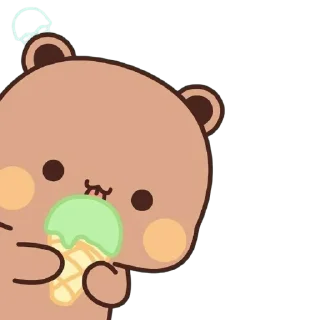 ❤️ emoji brown cutie Telegram sticker 15 of 57