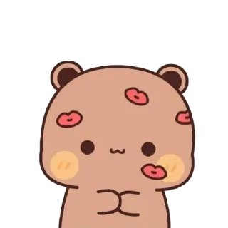 ❤️ emoji brown cutie Telegram sticker 22 of 57