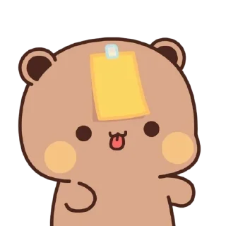 ❤️ emoji brown cutie Telegram sticker 24 of 57
