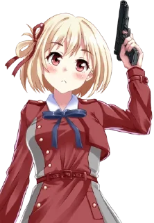 😍 emoji Lycoris Recoil @Anak_kucing_stiker Telegram sticker 10 of 35