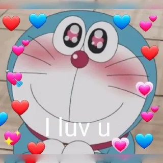 😍 emoji Doremon xmax Telegram sticker 16 of 38