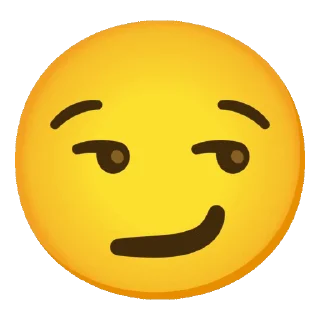 😏 emoji ᯼ ᵍᵒᵍᵍˡᵉЄᗰƠᒍƖƧ ┃@laddukadabba2 ᯼ Telegram sticker 14 of 50