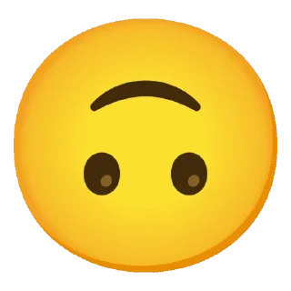 🙃 emoji ᯼ ᵍᵒᵍᵍˡᵉЄᗰƠᒍƖƧ ┃@laddukadabba2 ᯼ Telegram sticker 16 of 50