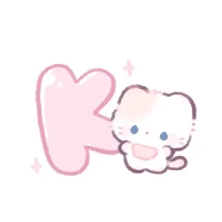 🌟 emoji 🎀Kitty🐾alphab' Telegram sticker 13 of 28