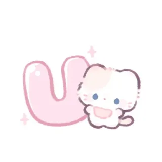 🌟 emoji 🎀Kitty🐾alphab' Telegram sticker 22 of 28