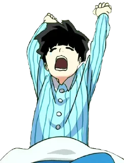 🥱 emoji Mob phycho @mangaenglish Telegram sticker 17 of 30