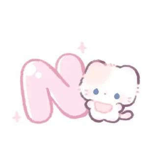 🌟 emoji 🎀Kitty🐾alphab' Telegram sticker 16 of 28