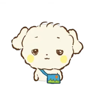 😒 emoji fluffy dog kumo @stickieri Telegram sticker 22 of 24