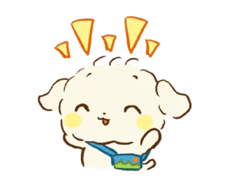 🐕 emoji fluffy dog kumo @stickieri Telegram sticker 17 of 24