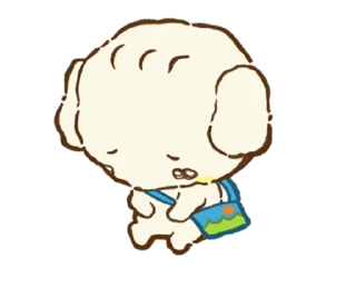 🐕 emoji fluffy dog kumo @stickieri Telegram sticker 23 of 24