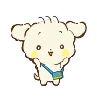 😱 emoji fluffy dog kumo @stickieri Telegram sticker 10 of 24