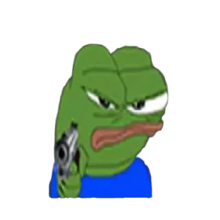 🔫 emoji ( @GodKaPack ) GOD KE PEPE Telegram sticker 24 of 73