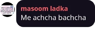 🙈 emoji Masoom ladka is not masoom Telegram sticker 24 of 33