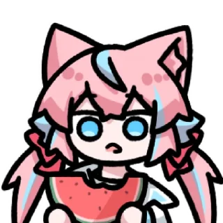 🍉 emoji 大尾巴狐千世部 @zhaxia_cn Telegram sticker 6 of 16
