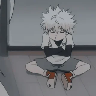 😒 emoji 💢KILLUA💢 @STICKER_LEE Telegram sticker 24 of 27
