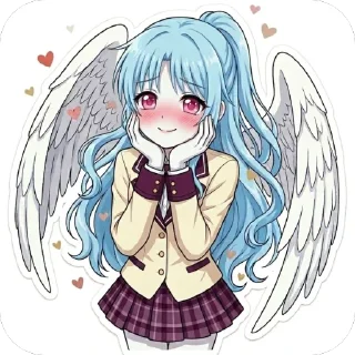 🫥 emoji Angel Telegram sticker 6 of 10