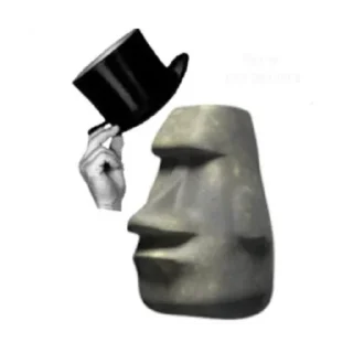 🗿 emoji 𔘓 𝒉𝒆𝒏 Telegram sticker 20 of 120