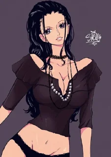 🥵 emoji Nico Robin × Vellyne Telegram sticker 21 of 25