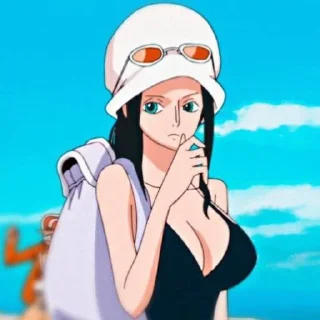 😯 emoji nico robin`letta Telegram sticker 14 of 39