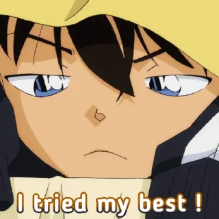 😞 emoji CONAN EDOGAWA 2 Telegram sticker 21 of 120