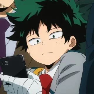 😒 emoji Mha Characters ( @I_m_Narutoo ) Telegram sticker 10 of 43