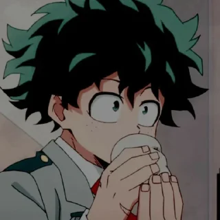🙄 emoji @animecuteth Deku Telegram sticker 9 of 35