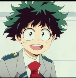😃 emoji @animecuteth Deku Telegram sticker 18 of 35