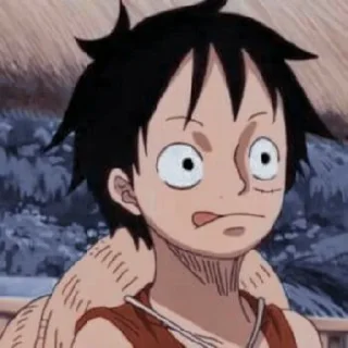 😋 emoji Luffy @animecuteth Telegram sticker 6 of 16
