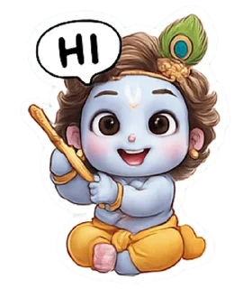 🌟 emoji Little Krishh_ ❍⏤͟͞●𝐃𝐉❜✘"𝐎𝐍 𝐕𝐈 Telegram sticker 21 of 40