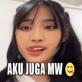 😋 emoji Ella JKT48 @AM_EllaJKT48 Telegram sticker 11 of 50