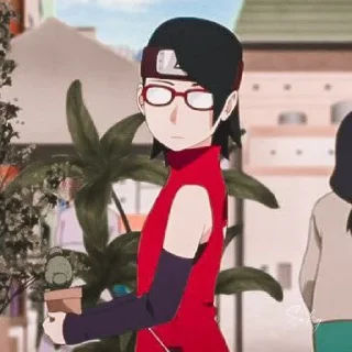 🍓 emoji @stikeranimex - uchiha sarada Telegram sticker 8 of 20