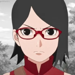 🍓 emoji @stikeranimex - uchiha sarada Telegram sticker 18 of 20