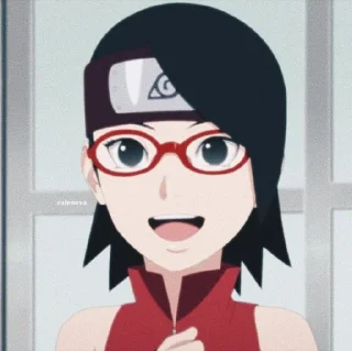 🍓 emoji @stikeranimex - uchiha sarada Telegram sticker 15 of 20