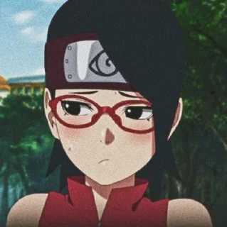 🍓 emoji @stikeranimex - uchiha sarada Telegram sticker 20 of 20