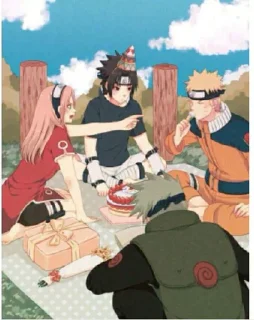 🎂 emoji Sasuke Telegram sticker 7 of 40