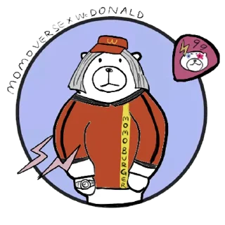 Sticker from 摸摸熊那些致敬的二創