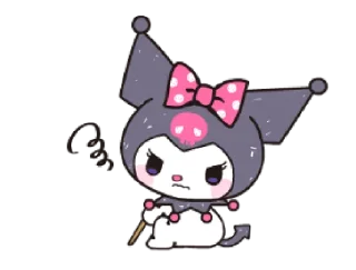 👿 emoji Kuromi: cute & stylish — @slyhterin Telegram sticker 14 of 25