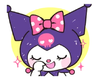 👿 emoji Kuromi: cute & stylish — @slyhterin Telegram sticker 18 of 25