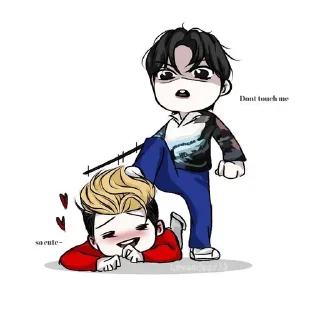 😍 emoji Lookism Chibi Telegram sticker 16 of 71
