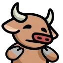 🙃 emoji LIHKG Cow HD @lihkg_official Telegram sticker 10 of 34